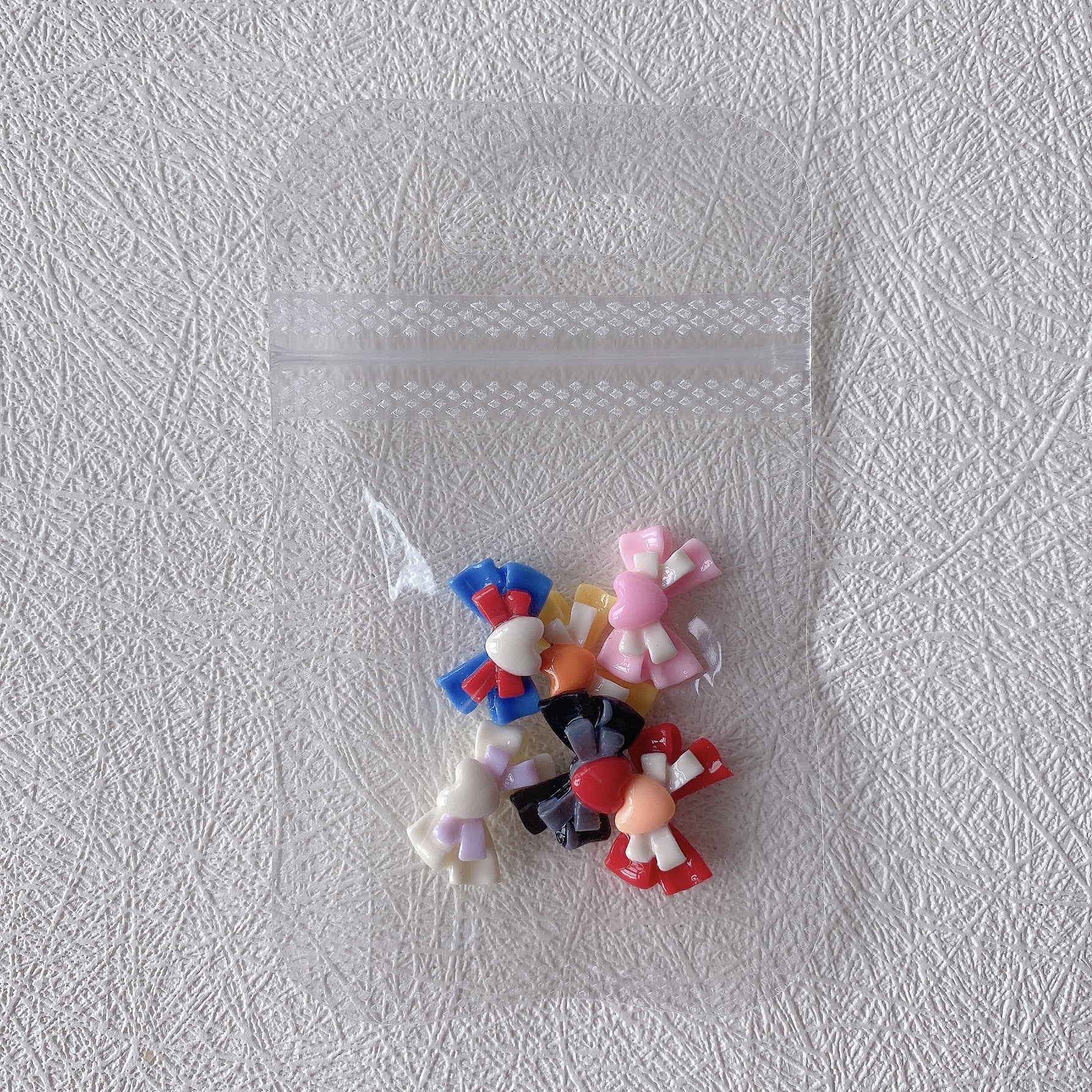 Wholesale 10PCS/Pack Double Bow Nail DIY Resin Decoration